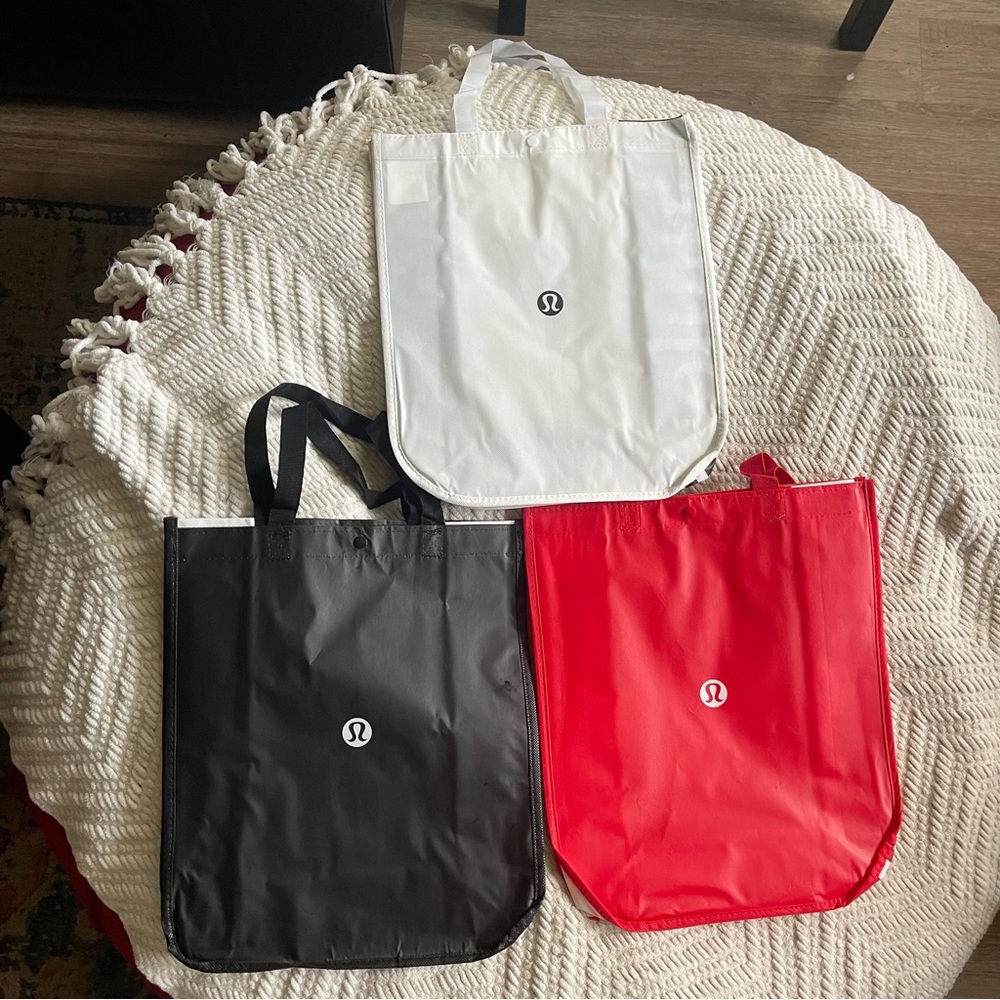 NEW - 3 Lululemon Reusable Bags